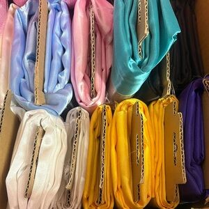 Vibrant Craft Costume Satin 2Yard Fabric Rolls for Home Office Projects